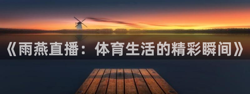 《雨燕直播：体育生活的精彩瞬间》
